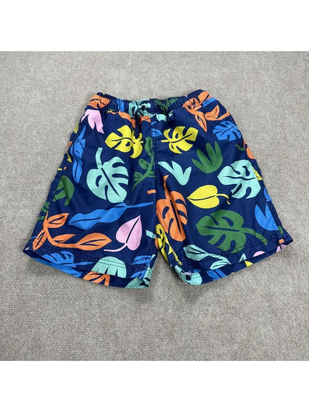 Hanna Andersson Boys Tropical Leaf Swim Trunks – Size 10 (140 cm)